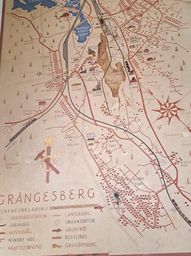 Karta från Grängesberg Station
